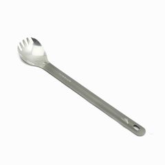 TOAKS　正規代理店　アウトドア　軽量化　チタン磨かれたボウルを持つロングハンドルスプーク　SLV-14