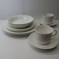 【未使用品】ウェッジウッド ナンタケット バスケット カップ＆ソーサー プレート 8点セット