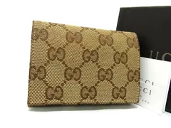 ■新品■未使用■ GUCCI 120965 4276 グッチ GG柄 GGキャンバス カードケース カード入れ 名刺入れ ブラウン系 FH4021
