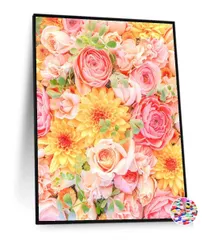 【在庫セール】30x40cm 家の壁の装飾 DIY ハンドメイド 手作り絵画 綺麗な花手水 ビーズアート 全面貼り付けタイプ ダイヤモンドペインティング 5dダイヤモンド塗装キット 花 バラ ダイヤモンドアート