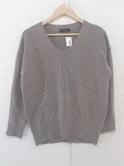 ◇ green label relaxing UNITED ARROWS ウールニット 長袖 セーター グレージュ系 レディース P  【1302210007947】