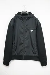 プラダ　ナイロン　パーカー 中古・古着通販】PRADA (プラダ) ナイロンディテールジップ