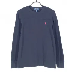 POLO RALPH LAUREN(ポロラルフローレン) ジュニア ワッフル 長袖Tシャツ ネイビー 14 ー 16 ( HU36736 )