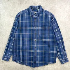 90年代 L.L.Bean エルエルビーン チェック 長袖 フランネルシャツ メンズM相当 レディースL 