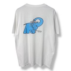 80s~ Self Autowash Hypromat "Elephant" Print T-Shirt 80年代 90年代 象 企業系 エレファント 洗車場 シングルステッチ Tシャツ 半袖 ユーロ スイス