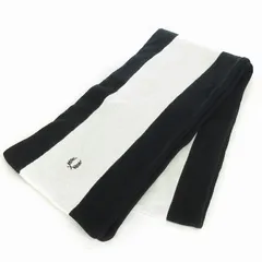 フレッドペリー FRED PERRY コムデギャルソンシャツ コラボ マフラー ストール バイカラー 白 ホワイト 黒 ブラック 小物 ■SM3のサムネイル