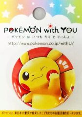 [Used] Badge/Pin (Character) Pikachu PIKACHU with YOU Can Badge "Thank you for your continued support" "Pokémon" Pokémon Center Limited
