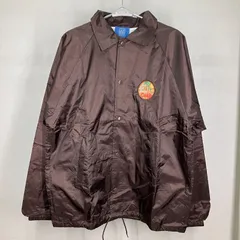 カリフォークス CALIFOLKS コーチジャケット ブラウン Sun Set State Calif ワッペン Mサイズ 巾着袋付き