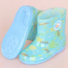 ☆ ブルー×スター ☆ 26(17cm) ☆ レインブーツ キッズ pmyrboot03 レインブーツ キッズ レインシューズ 長靴 長ぐつ ながぐつ 雨靴 靴 レイングッズ 雨具 ショート 子ども 子供 かわいい おしゃれ 男の子 女の子 保育園