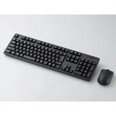 ELECOM 無線コンパクトキーボード＆マウス TK-FDM106MBK ブラック USB接続 エレコム 　即納・送料無料