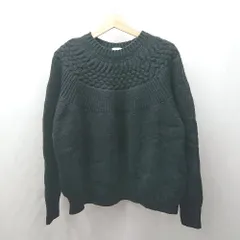 ◇ ⊇ coen コーエン ミドルゲージ 長袖 セーター サイズM ブラック系 レディース E  【1504240029436】