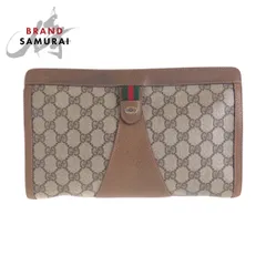 GUCCI グッチ オールドグッチ シェリーライン GGスプリームキャンバス/レザー 89 01 033 クラッチバッグ セカンドバッグ 男女兼用 410554【中古】
