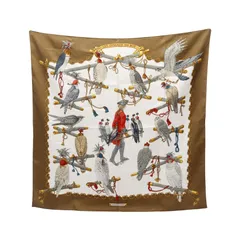 HERMES エルメス カレ90 LES OISEAUX DU ROY スカーフ