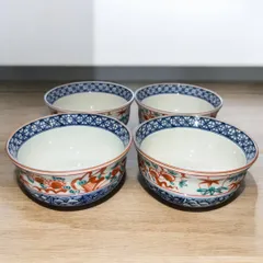 未使用 たち吉 橘吉 祥瑞花絵 小鉢 4客セット 金彩 食器 和食器