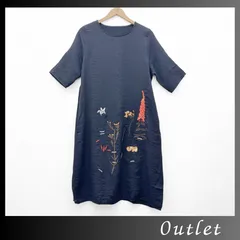 CAWAII　ワンピース　チュニック　ブラック　刺繡　プルオーバー