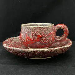 茶道具　箕面焼　松田志典作　辰砂　茶碗　共箱　C　7201 Yahoo!オークション -「松田」(陶磁一般) (日本の陶磁)の落札