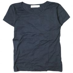 SUNSPEL サンスペル イギリス製 ソリッドUネックTシャツ S ネイビー 半袖 カットソー トップス g17945