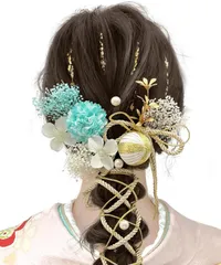 【在庫処分】和装 ドライフラワー 振袖 着物 9色展開 袴 成人式 浴衣用 卒業式 髪飾り かすみ草 [JZOON] A1800