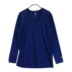 サイズ：M CALLAWAY キャロウェイ  Vネック 長袖インナーTシャツ  ネイビー系 [240101483310] ゴルフウェア メンズ ストスト