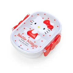 【新品・送料無料】サンリオ ハローキティ レリーフ付きランチボックス お弁当箱 (360ml 中子付き 名前シール付き) 013749のサムネイル
