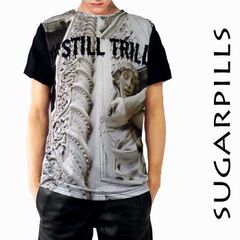 中世のモチーフ柄Ｔシャツ SugarPills(シュガーピルズ)  ポーランド発の新鋭注目ブランド！  昇華転写によるプリント tシャツ