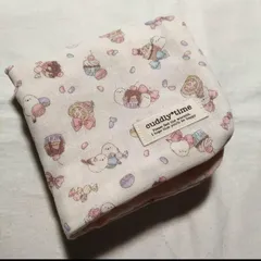 シマエナガ＆スイーツ☆8重ガーゼハンカチ　タオル☆ハンドメイド