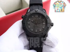 [OMEGA] シーマスター 300m ブラックダイバー - 専用ケース・カード・袋付き｜本日限定特価｜新品未使用-WTO輸入1