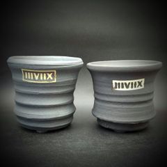 《現行シリーズ-2個セット-》  Mサイズ 3.5号鉢相当 『Shikkoku-漆黒-』 【SK-M2_0409】 IIIVIIX イーヴィックス 陶器鉢 植木鉢 観葉植物 多肉植物 アガベ 塊根植物 グラキリス 亀甲竜 エケベリア ハオルチア