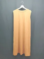 ◇ AMERICAN HOLIC クルーネック カジュアル ゆったり シンプル ロング ワンピース サイズM オレンジ レディース E  【1308160044919】