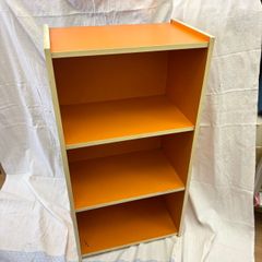 193 昭和レトロポップ かわいい オレンジ棚 カラーボックス 3段 - メルカリ