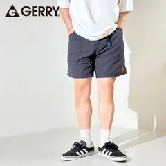 GERRY 水陸両用 ナイロン ショートパンツ メンズ 短い 速乾 バギーズショーツ クライミングショートパンツ ハーフパンツ アウトドア ショーツ M L LL XL チャコール 078600