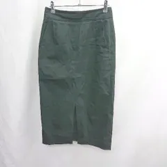 ◇ ⊇ UNITED ARROWS ユナイテッドアローズ デニム生地 ロング 台形 スカート サイズ38 ブラック系 レディース E  【1505290052825】