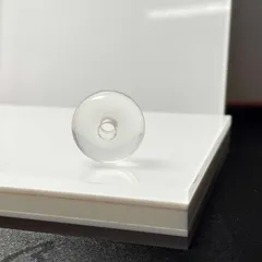 夢色 EU製 ★水晶玉★パワーストーン 本水晶（クォーツ） 水晶球 天然石B 高透明 きれいめ ギフト 約18.8*9.9mm ZB4617