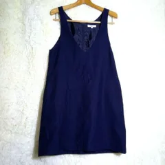 ナチュラルビューティーベーシック【S】レディース ジャンパースカート ネイビー