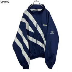 90s UMBRO Logo Embroidery Zip-up Nylon Jacket アンブロ ナイロン ジップアップ ジャケット 刺繍ロゴ ヴィンテージ 古着