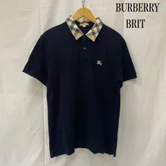 BURBERRY BRITホースマークロゴエンブレム半袖ポロシャツ黒S＊美品 美品】バーバリー エンブレムポロシャツ ベビー キッズ 襟付き