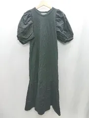 ◇ ◎ ⊂ Ray BEAMS レイ ビームス 半袖 膝下丈 ワンピース サイズF ブラック系 レディース E  【1501160032867】