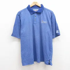 L/古着 スターター 半袖 ポロ シャツ メンズ 00s NFL ニューイングランドペイトリオッツ コットン 紺 ネイビー アメフト スーパーボウル spのサムネイル