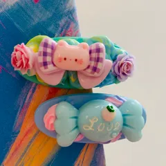 78 ホイップデコ　デコレーション　スイーツ　ヘアアクセサリー　ヘアピン　ヘアクリップ　女の子　キッズ　子供　おしゃれ　誕生日　プレゼント　クリスマス　保育園　幼稚園　小学生