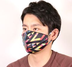 ハンドメイド！　スポーツ＆レジャーマスク　日本製　トライバルカラー
