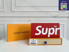 【本日限定】?LV x Supreme コラボ ZIPPY ORGANIZER 長財布 ? 高級エピレザー製！多機能デザイン[本日特価|新品未使用品]