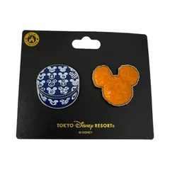 ⚠️台紙に汚れあり⚠️ディズニー ピンバッジ【おせんべい】ミッキー パークフード 東京ディズニーリゾート TDR