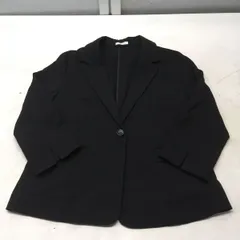 送料無料★GLACIER★ジャケット　テーラードジャケット★レディースLサイズ★ブラック　黒#60123saj