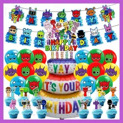 スプランキー sprunki お誕生日 ガーランドセット バルーン 風船 飾り パーティ ns