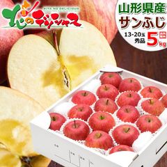 青森県産 りんご サンふじ 5kg (秀品/13玉～20玉入り) リンゴ りんご 林檎 果物 フルーツ 産地直送 お取り寄せ