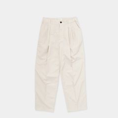 【新品】STILL BY HAND（スティルバイハンド）2Tuck Tapered Pants PT02231 IVORY / size 46