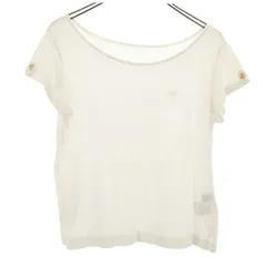 BLUE LABEL CRESTBRIDGE ブルーレーベルクレストブリッジ 半袖 カットソー 38 ホワイト レディース 古着