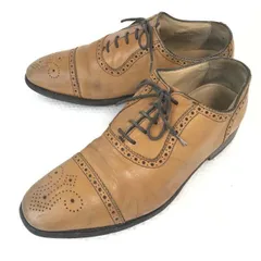 イングランド製/ビンテージ★ローク/LOAKE★本革/セミブローグ【6.5/25.0-25.5/茶/BROWN】グッドイヤー製法/パンチドキャップトウ◆bi-149<sale>のサムネイル