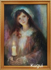 肉筆 真筆 真作 油彩画 絵画 額絵 鵠 - メルカリ
