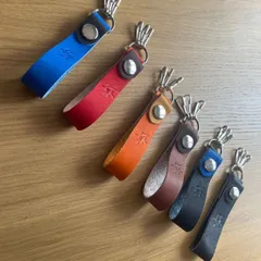 本革 革 グローブレザー キーホルダー ストラップのサムネイル